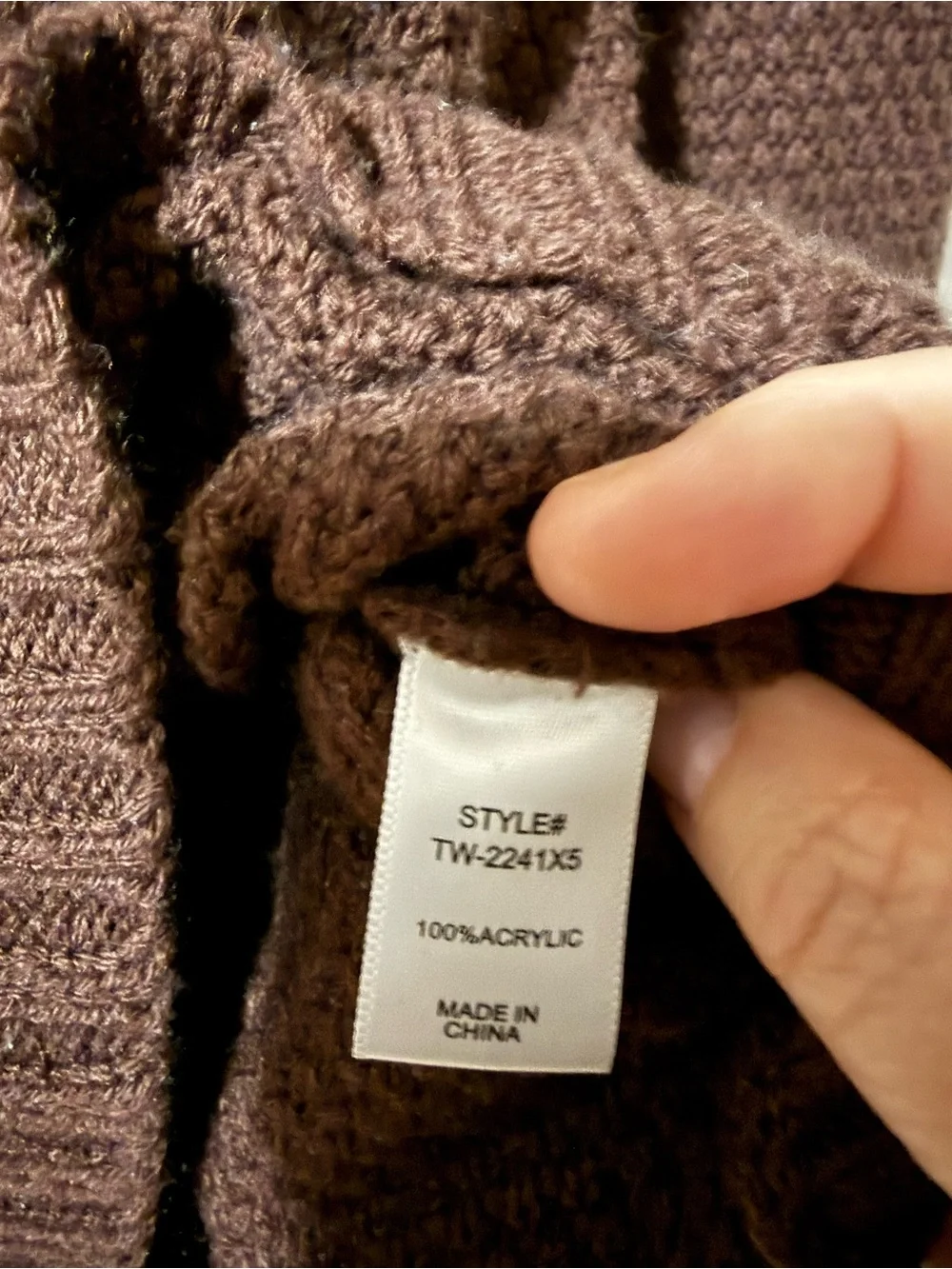 Zenana Chocolate Brown Crewneck Sweater - 1X/2x - Picture 3 of 16
